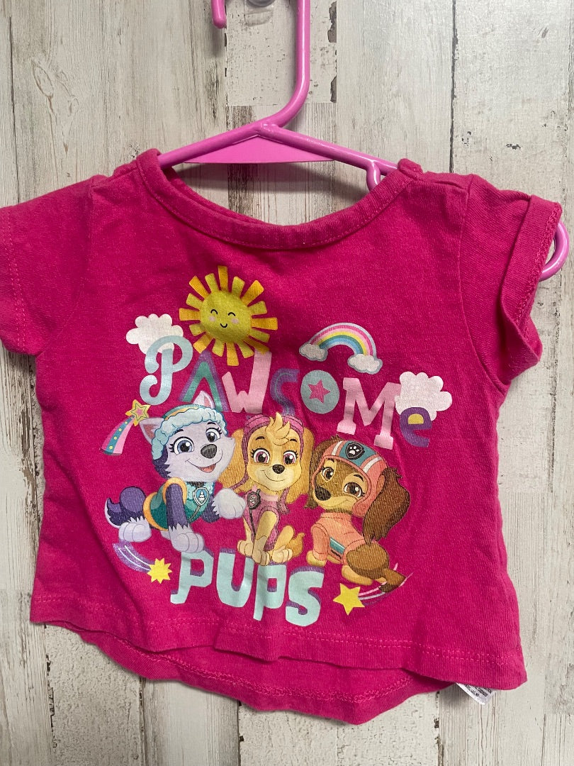 PINK PAW PATROL PAWSOME TEE, GIRL 12M