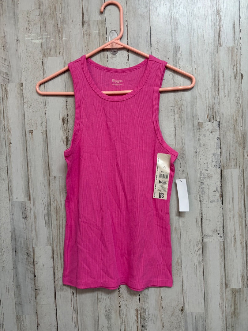 PINK NO BOUNDARIES RIBBED TANK, LADIES M