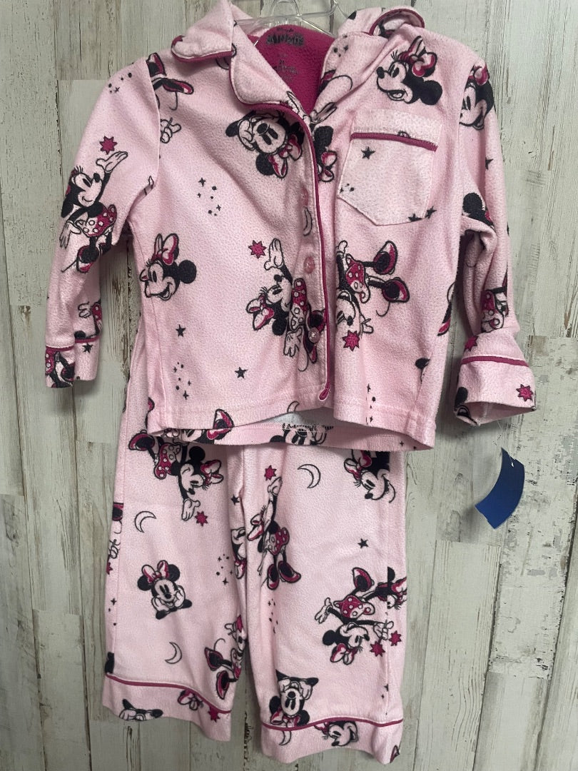 PINK DISNEY MINNIE PJ SET, GIRL 2T
