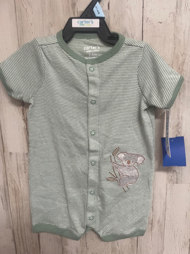 OLIVE CARTERS NEW KOALA ROMPER, BOY 3/6M