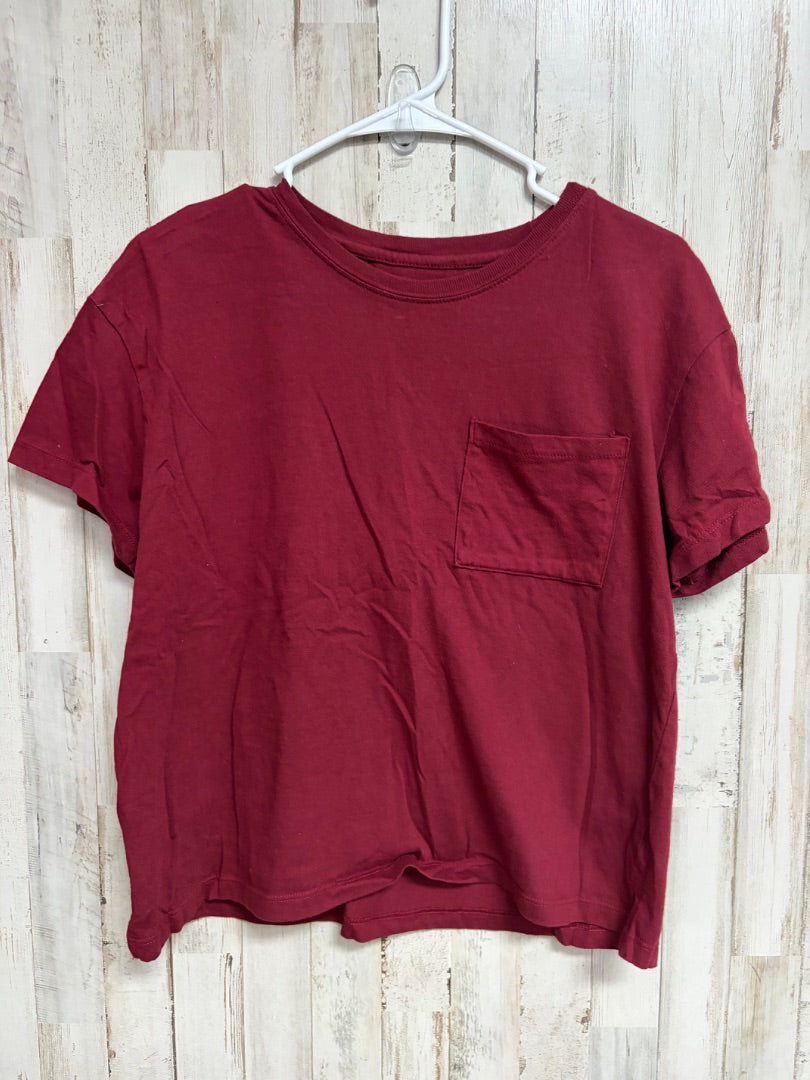 MAROON TIME & TRU POCKET TEE, LADIES S