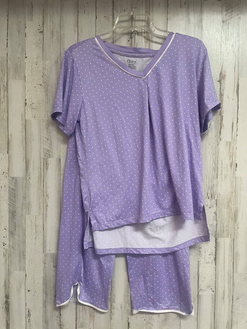 LIGHT PURPLE FLORA 2PC DOTTED PJ SET, LADIES M