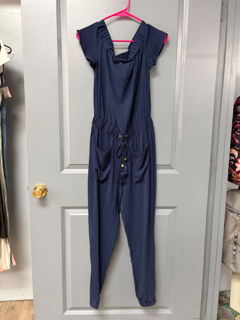 NAVY MICHAEL KORS TASSELL JUMPER, LADIES XS
