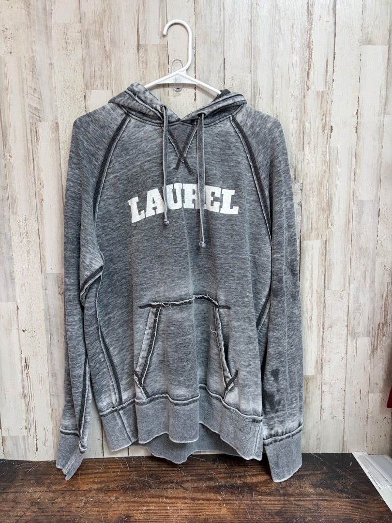 GREY GLITTERING SOUTH LAUREL HOODIE, LADIES L