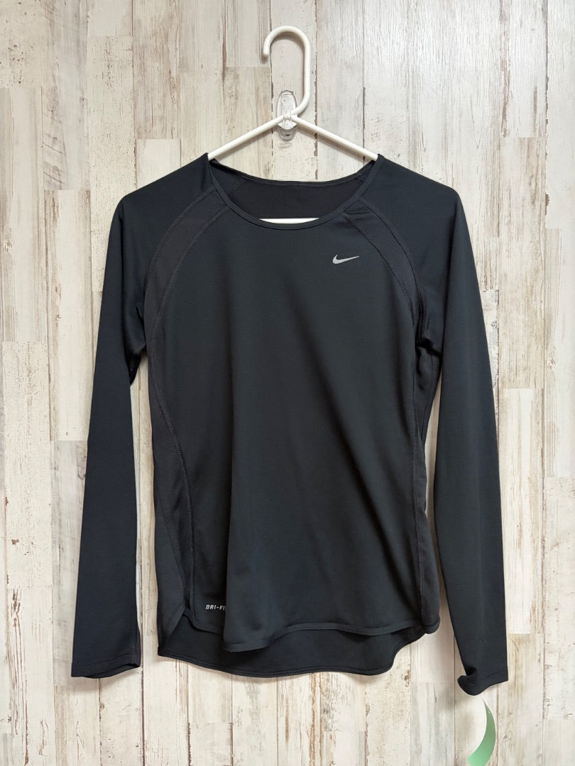 BLACK NIKE DRI FIT LONG SLEEVE, LADIES M