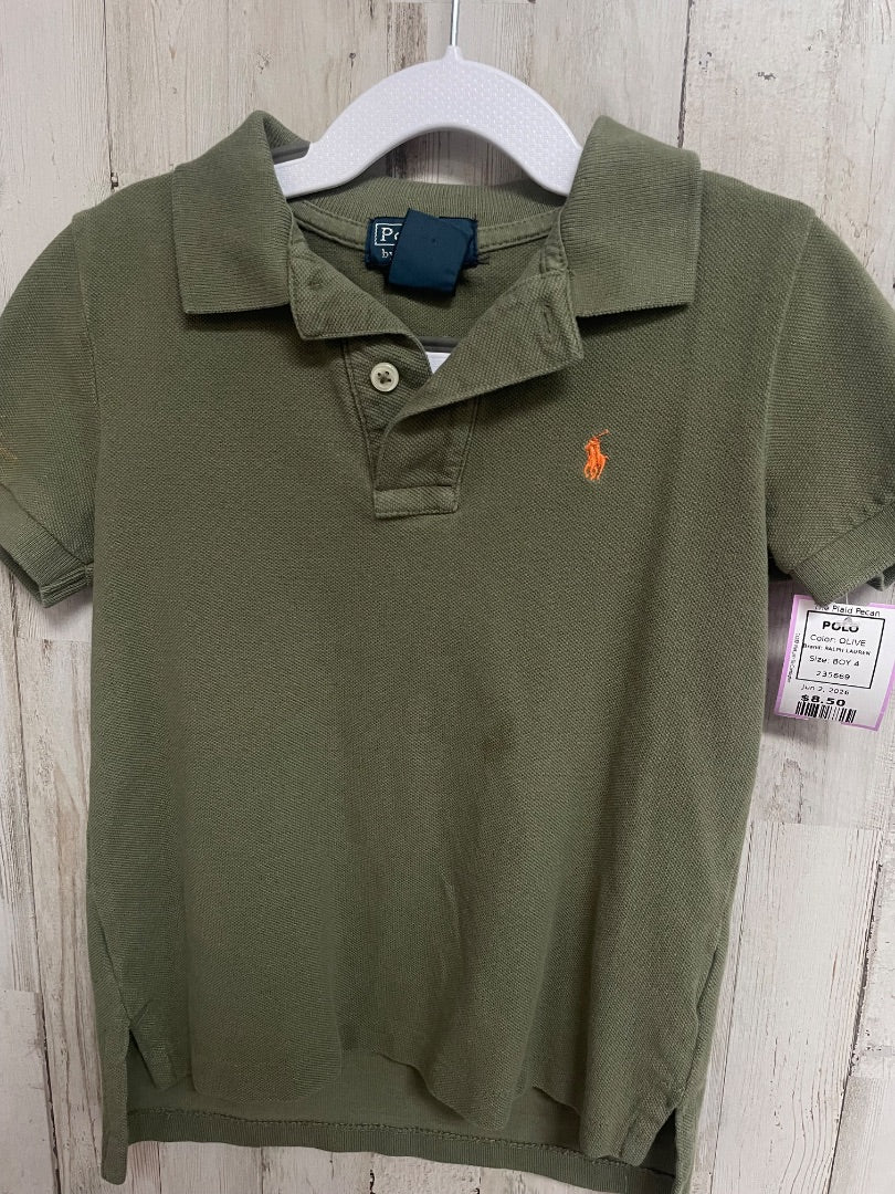 OLIVE RALPH LAUREN POLO, BOY 4