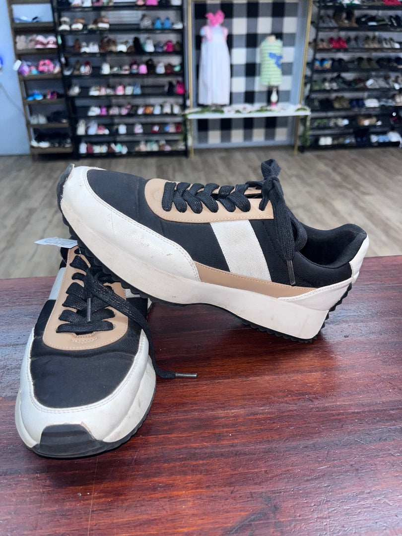 BLACK/WHITE/TAN DOLCE VITA TRI COLORED SNEAKERS, SHOES A9