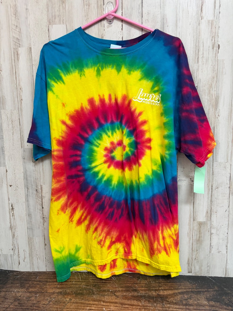 MULTI COLORTONE LAUREL TIE DYE TEE, LADIES XL