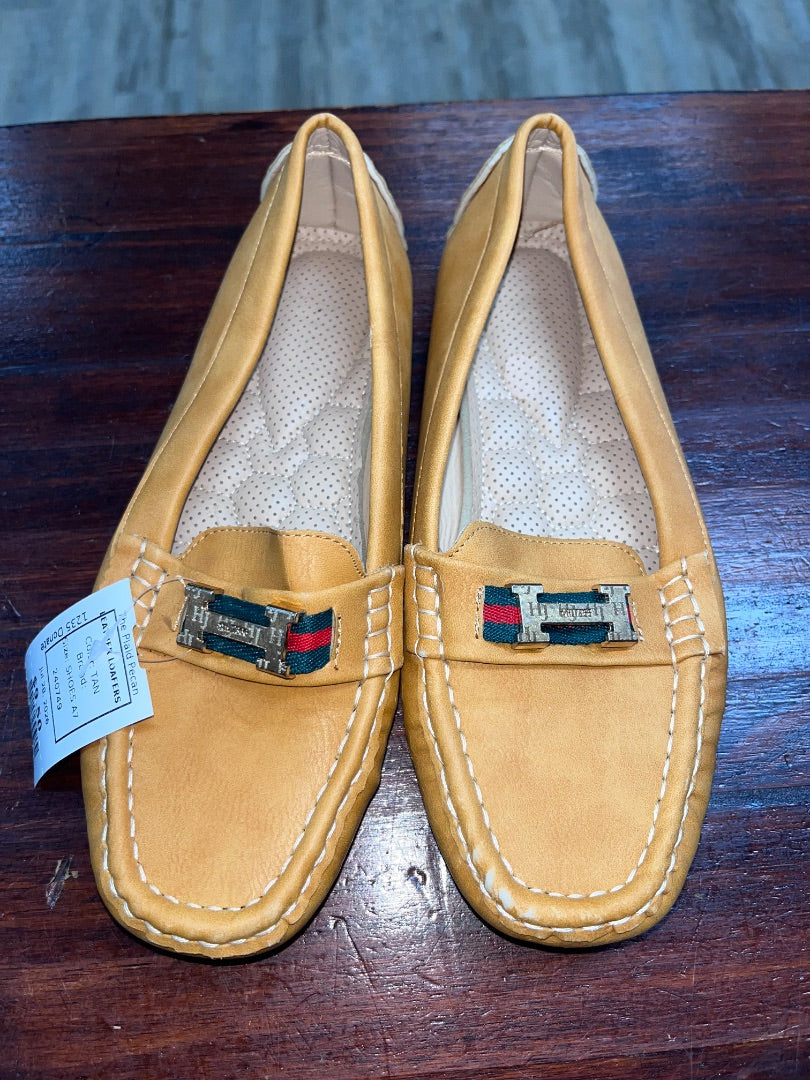TAN LEATHER LOAFERS, SHOES A7