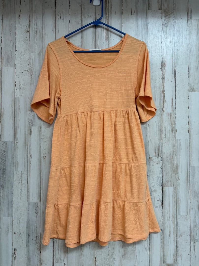 LT ORANGE TIER DRESS, LADIES S