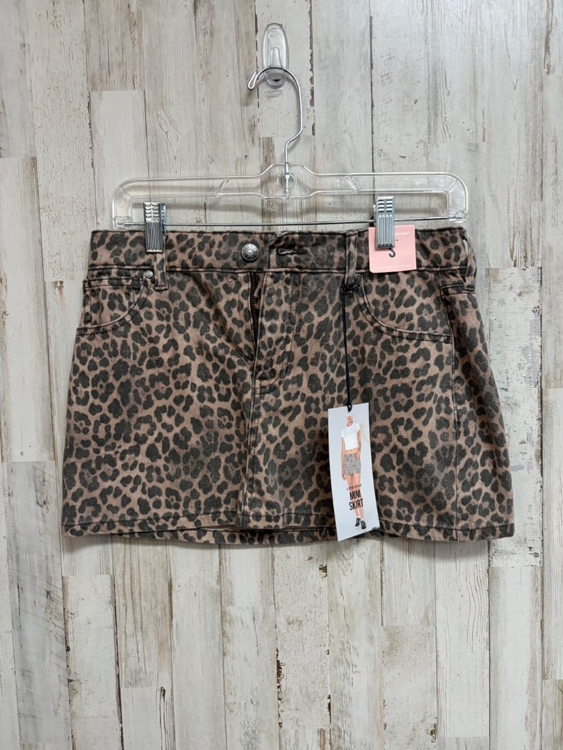 BROWN CELEBRITY PINK CHEETAH SKIRT, LADIES S