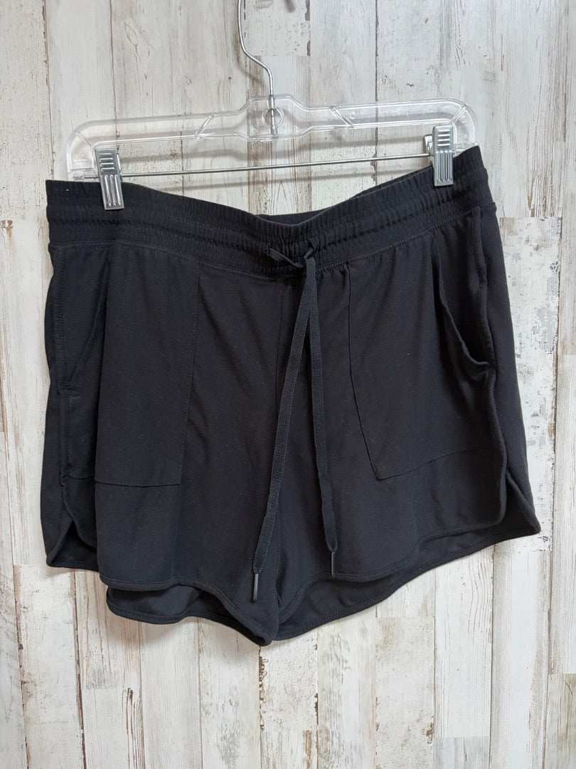 BLACK DRAWSTRING SHORTS, LADIES M