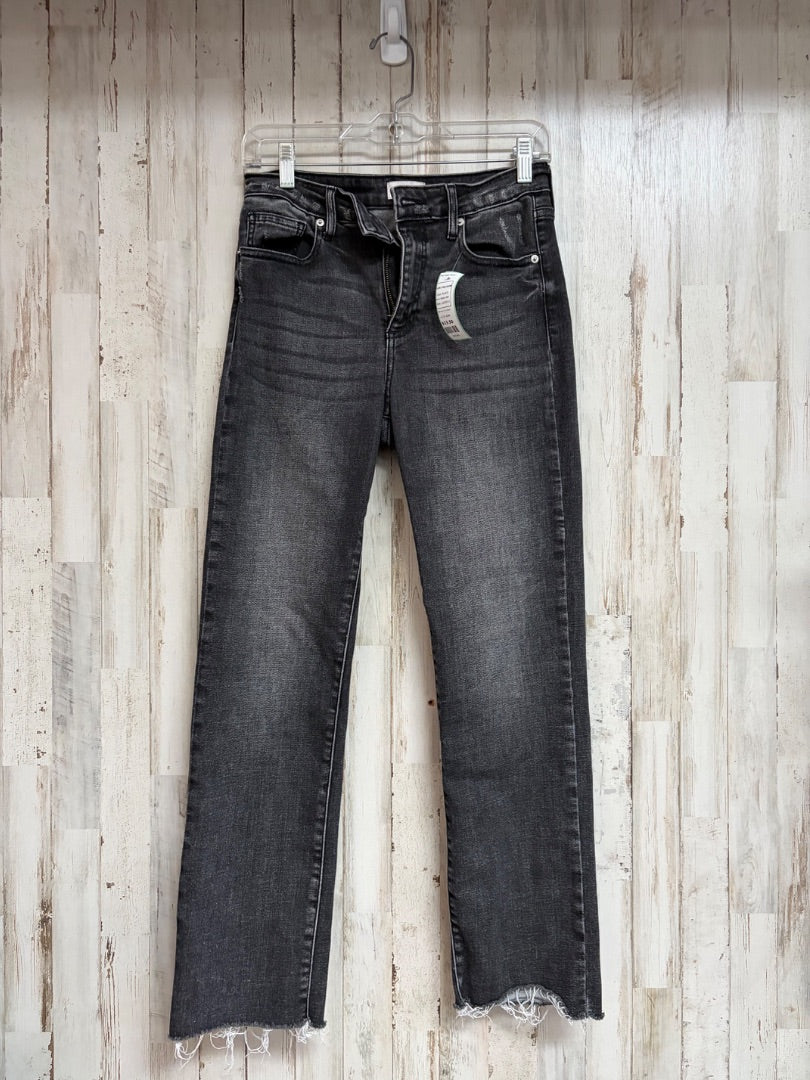 BLACK SNEAK PEEK SZ26 FRAY JEANS, LADIES S