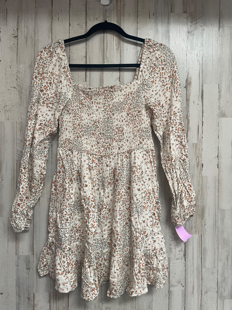 BEIGE ARIZONA FLORAL SMOCK DRESS, LADIES S