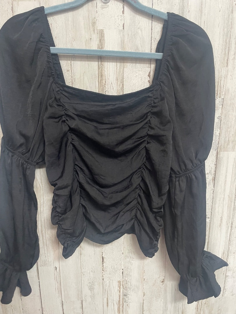 BLACK GLAM SCRUNCH TOP, LADIES M