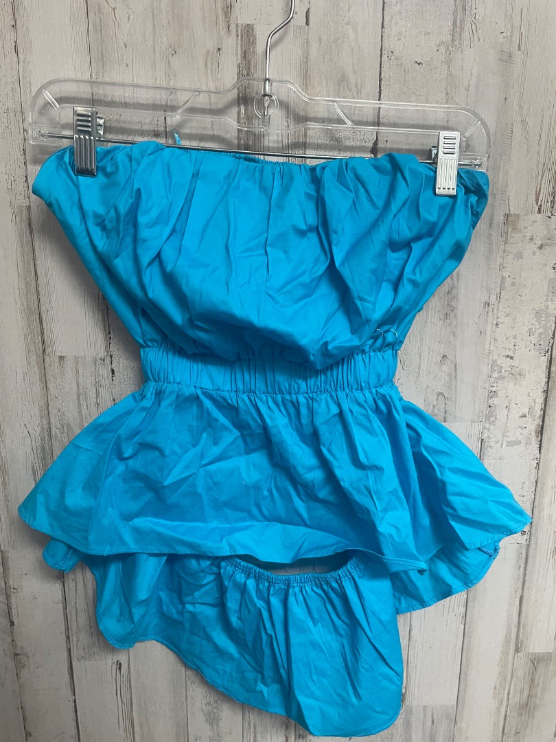 BLUE DO + BE STRAPLESS TANK, LADIES M