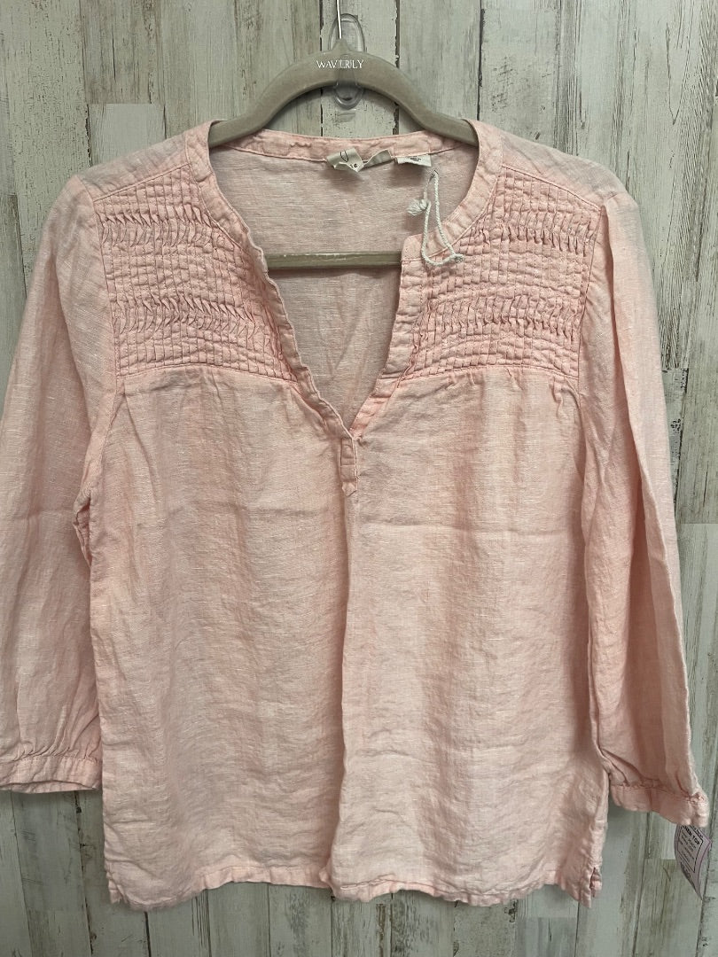 PEACH JOIE LINEN TOP, LADIES M
