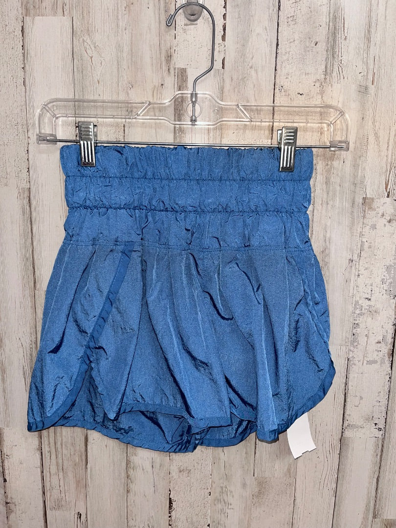 BLUE FREE PEOPLE DRY FIT SHORTS, LADIES XS