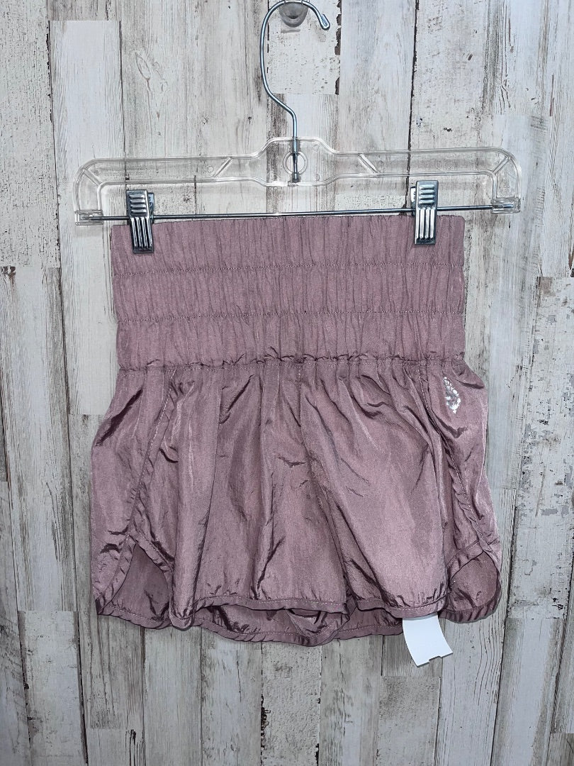 MAUVE FREE PEOPLEE DRY FIT SHORTS, LADIES XS