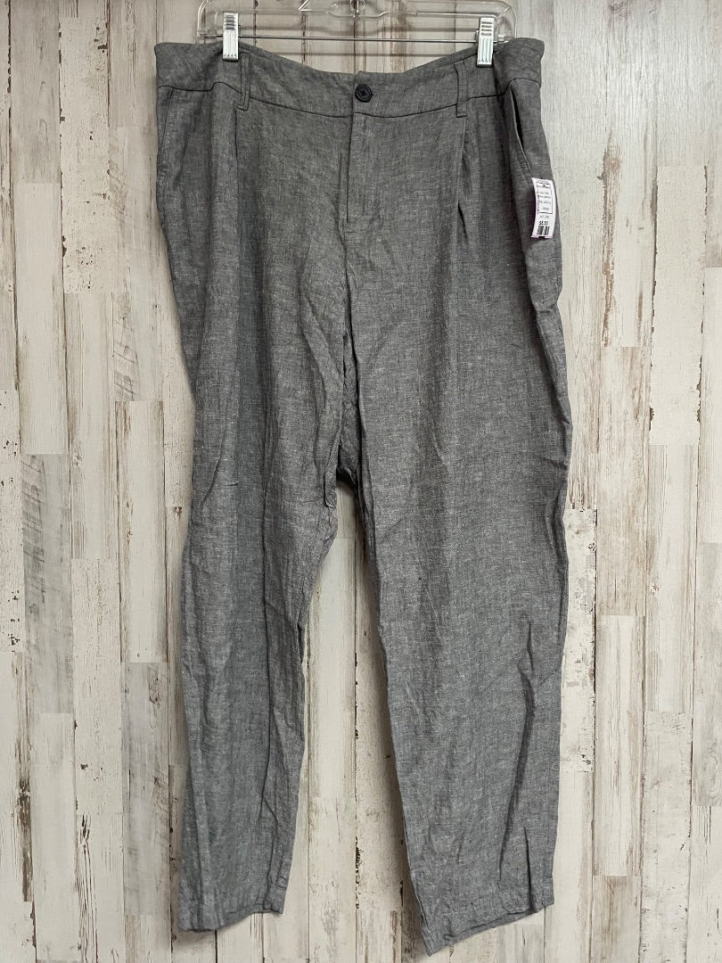 GREY A NEW DAY SZ 16 LINEN PANTS, LADIES XL