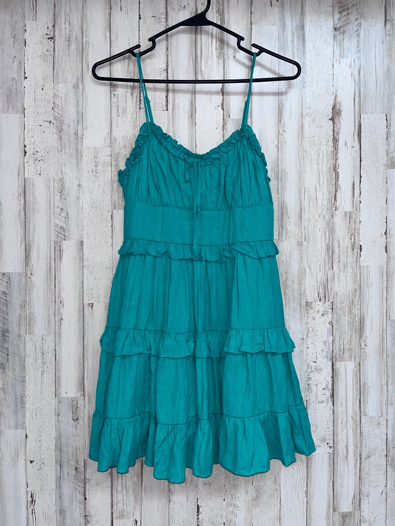 KELLY GREEN ALTARD STATE TIER SUN DRESS, LADIES S