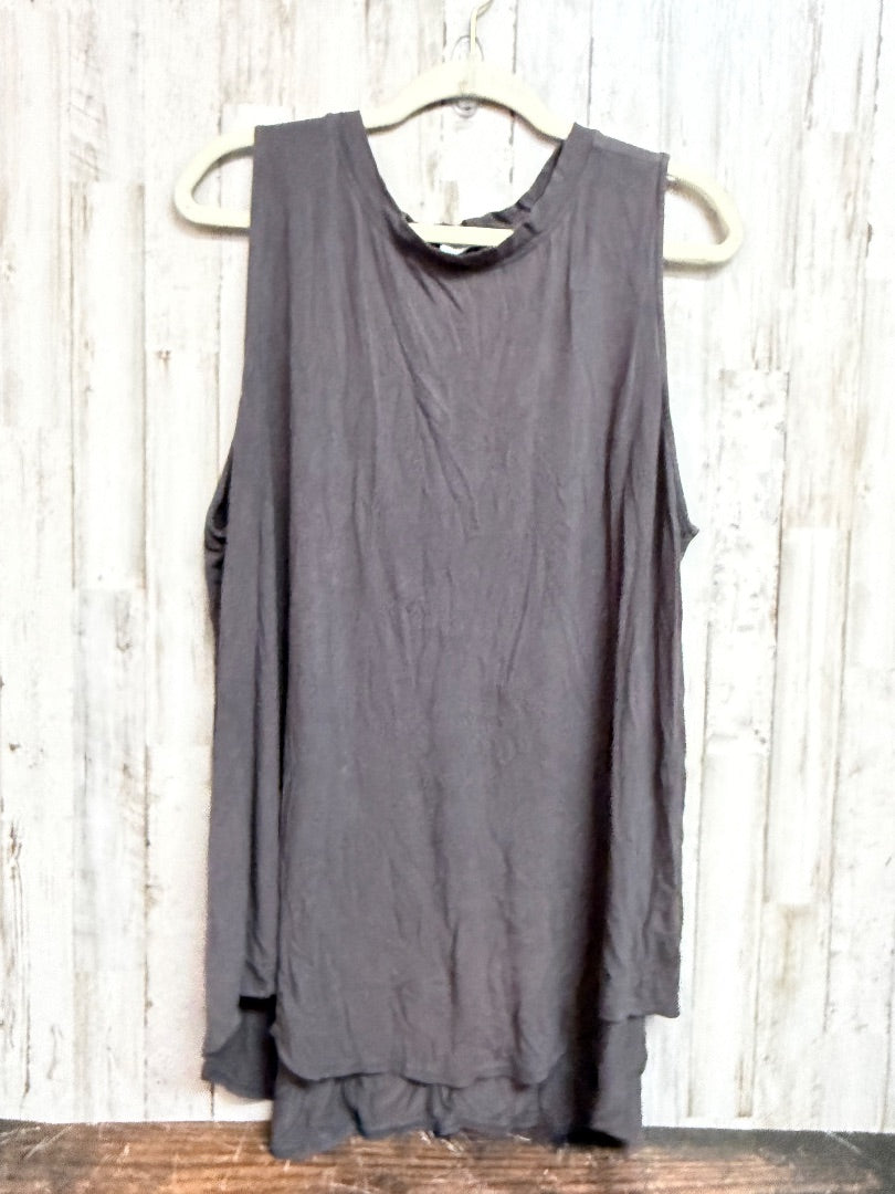 GREY ZENANA SLINKY TANK, LADIES 3X