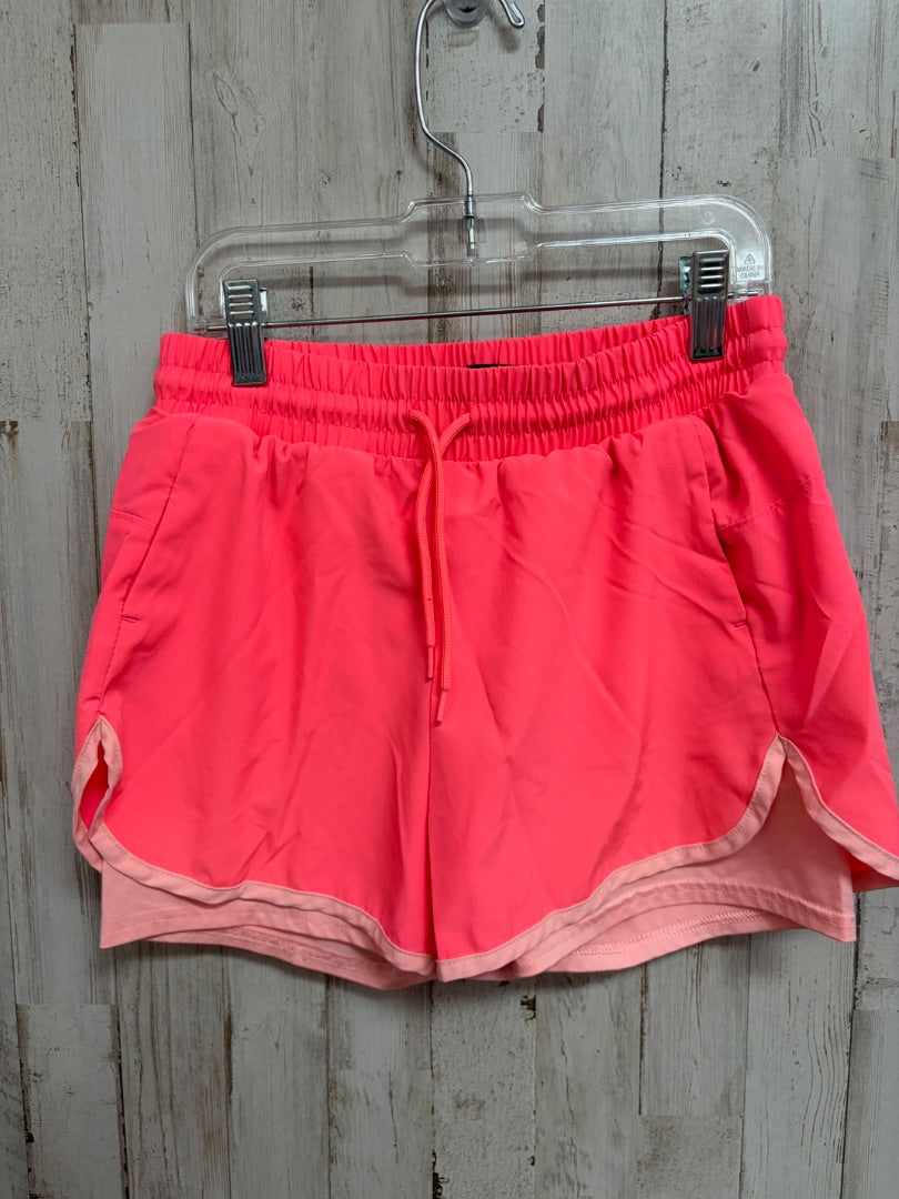 NEON PINK ATHLETIC WORKS DRAWSTRING SHORTS, GIRL 10