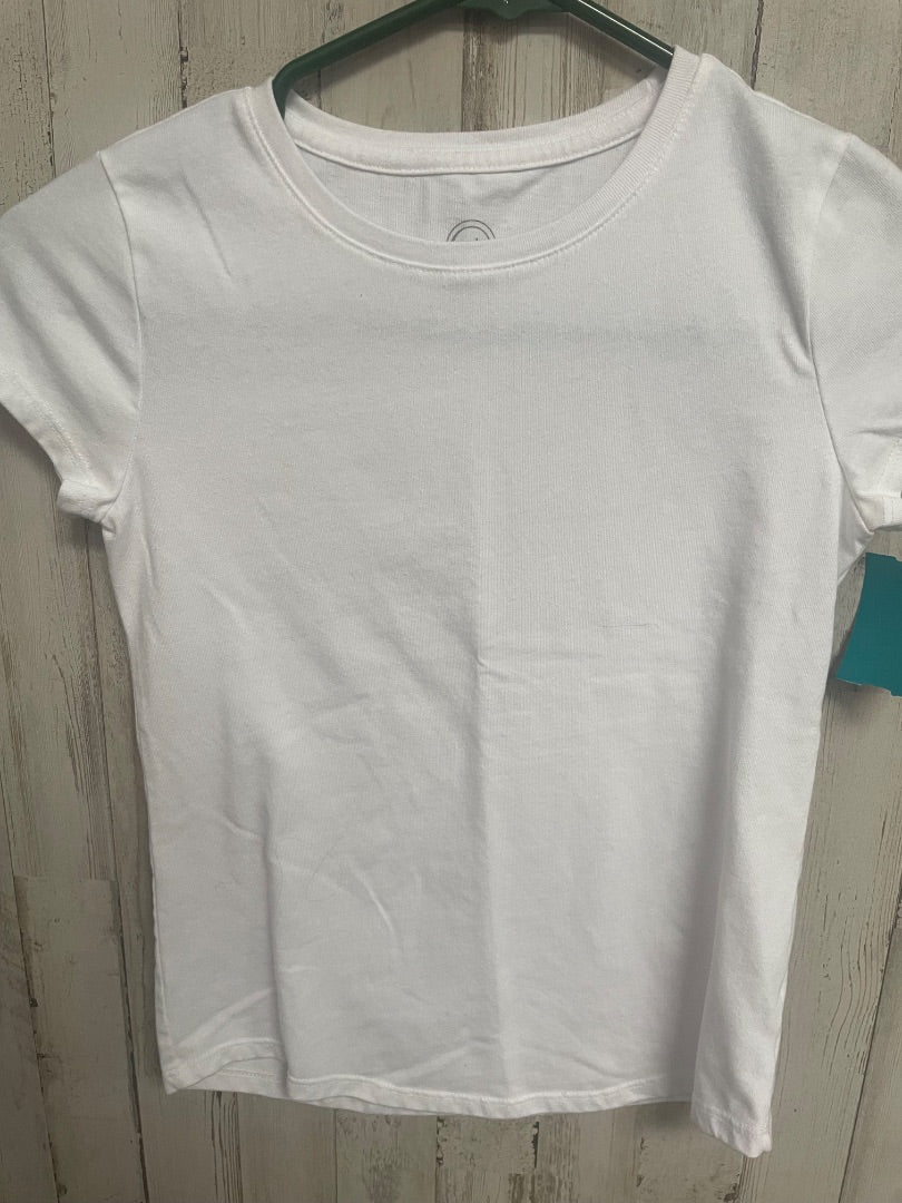 WHITE WONDER NATION COTTON TEE, GIRL 8/10