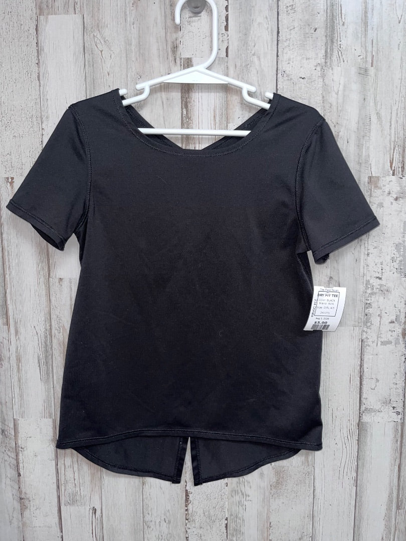 BLACK AVIA DRY FIT TEE, GIRL 4/5