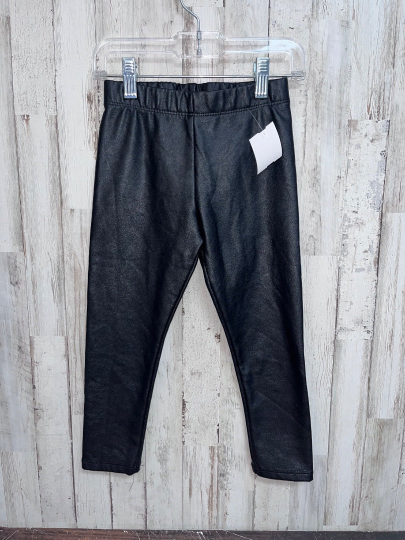 BLACK CAT & JACK FAUX LEATHER LEGGINGS, GIRL 5/6