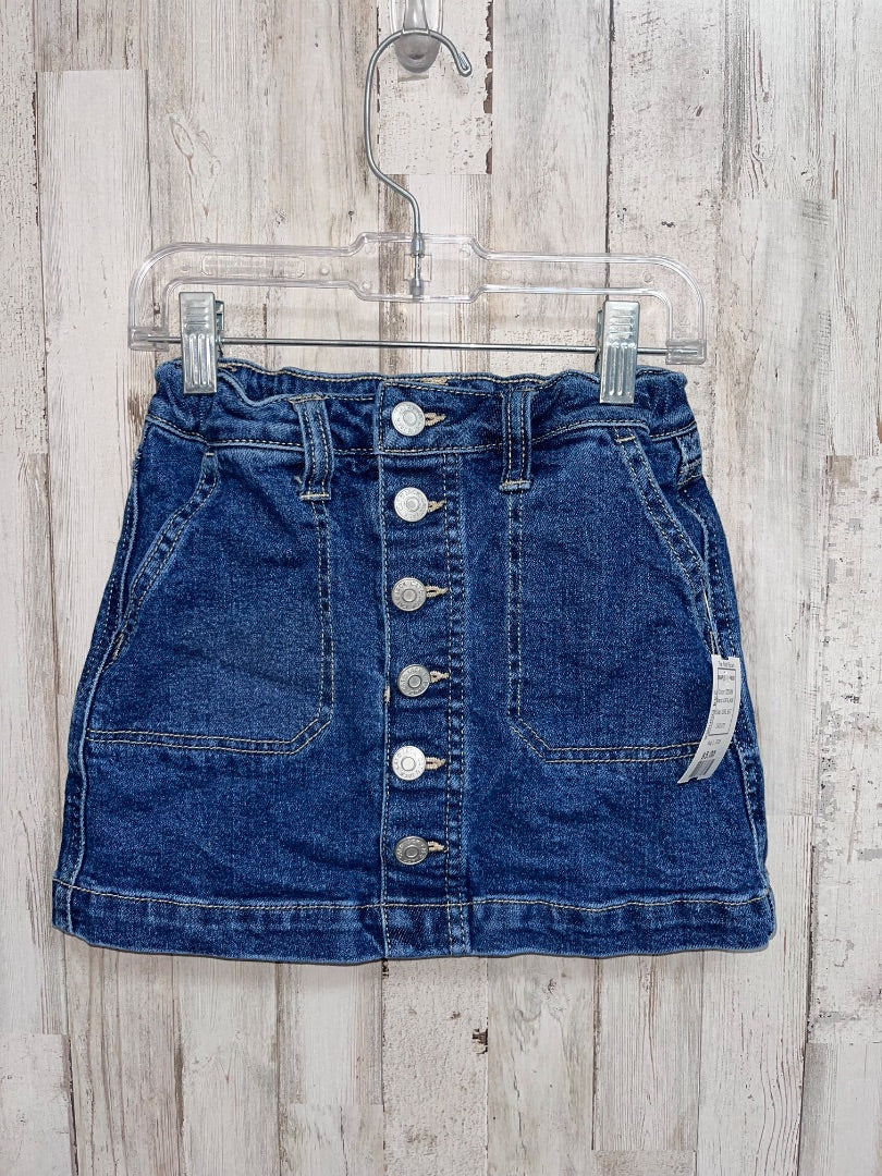 DENIM SNAP JEAN SKIRT, GIRL 6/7