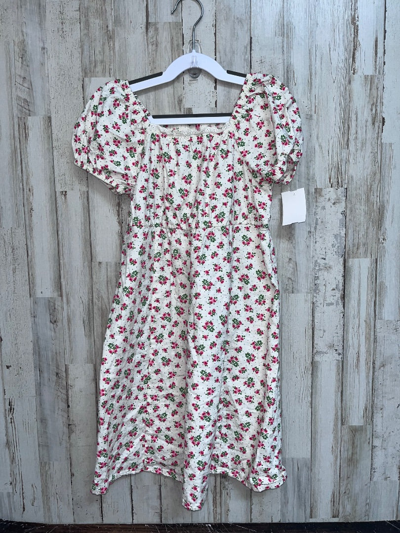 IVORY PARKER ROSE FLOWER PRINT DRESS, GIRL 8