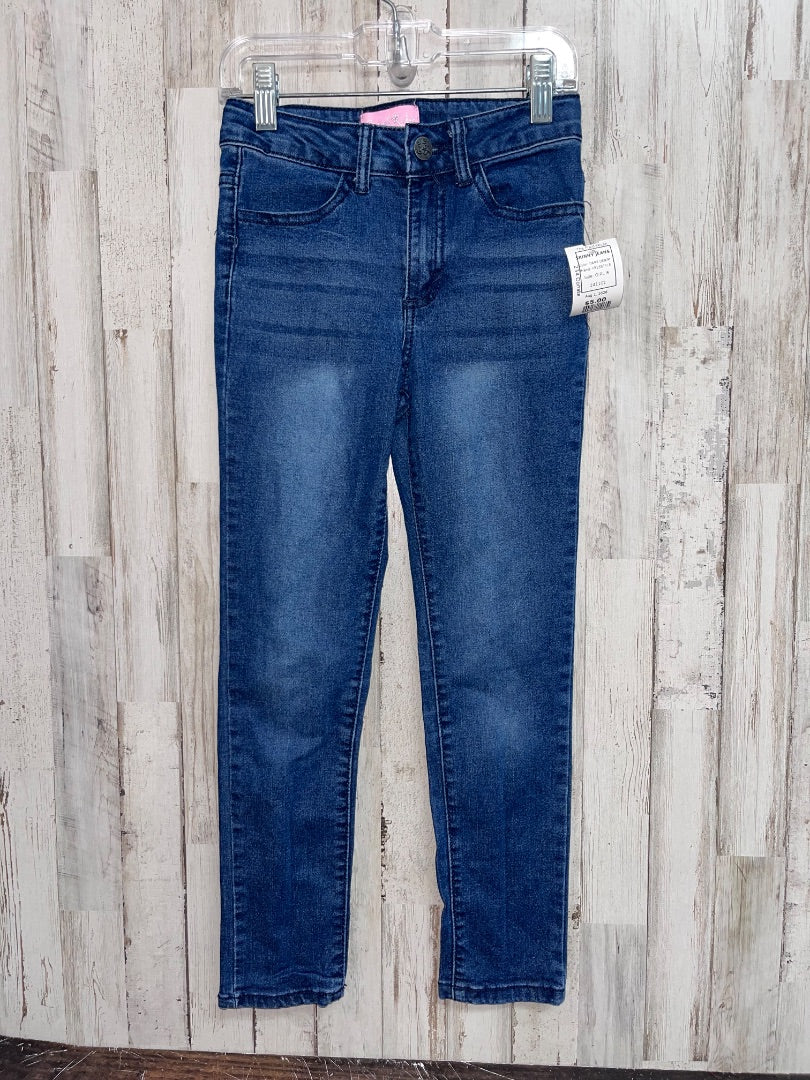 DARK DENIM FREESTYLE SKINNY JEANS, GIRL 8