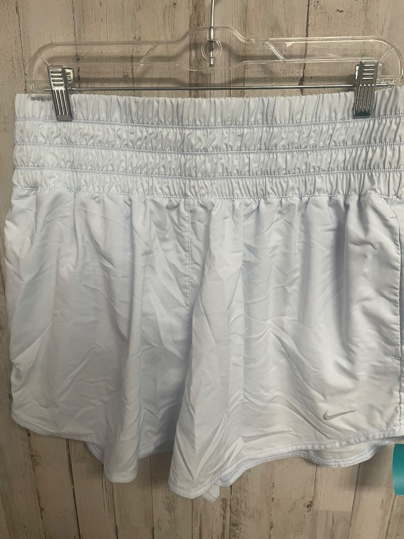 BLUE NIKE ATHLETIC SHORTS, LADIES XL