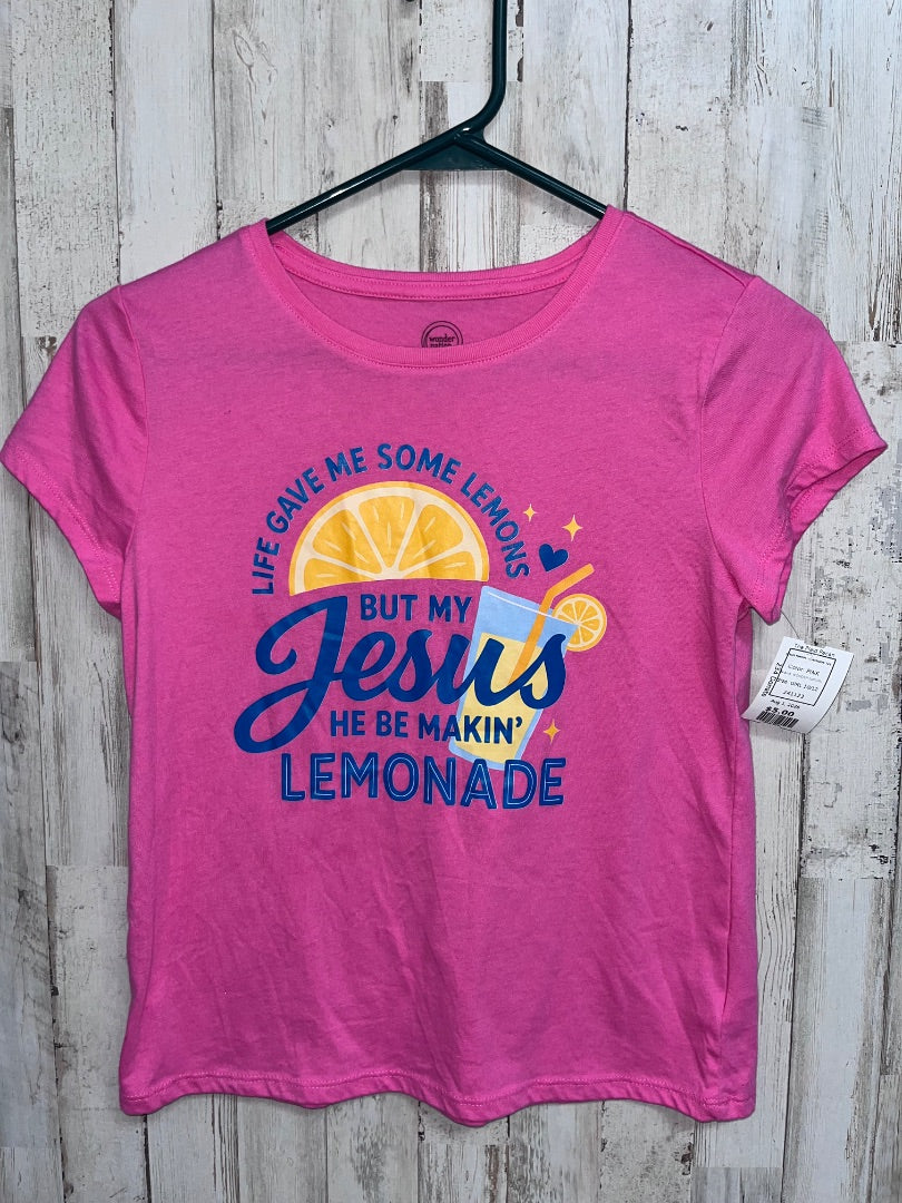 PINK WONDER NATION JESUS MAKIN LEMONADE TEE, GIRL 10/12