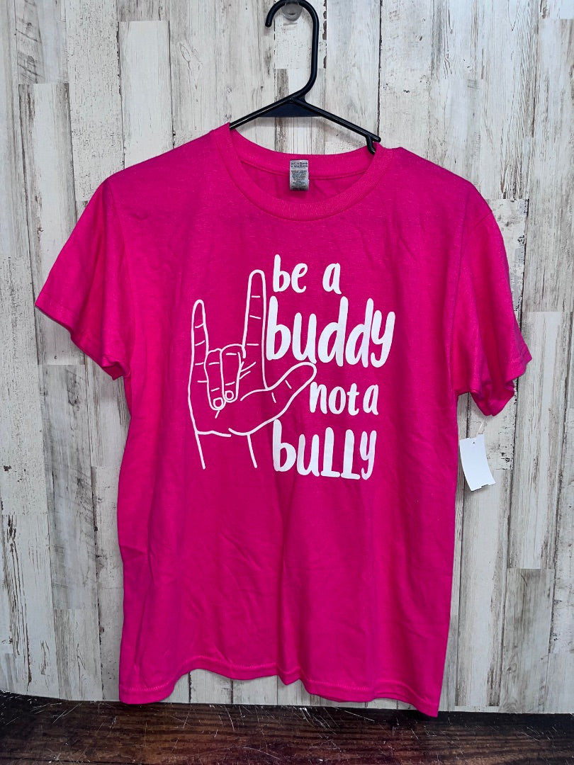 PINK GILDAN Be a buddy tee, GIRL 14/16