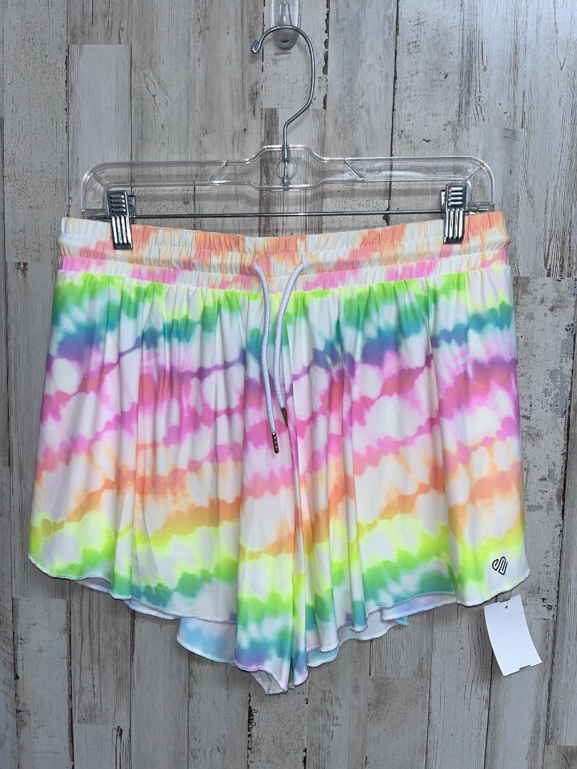 NEON JUSTICE SOFT TIE DYE BUTTERFLY SHORTS, GIRL 16 PLUS