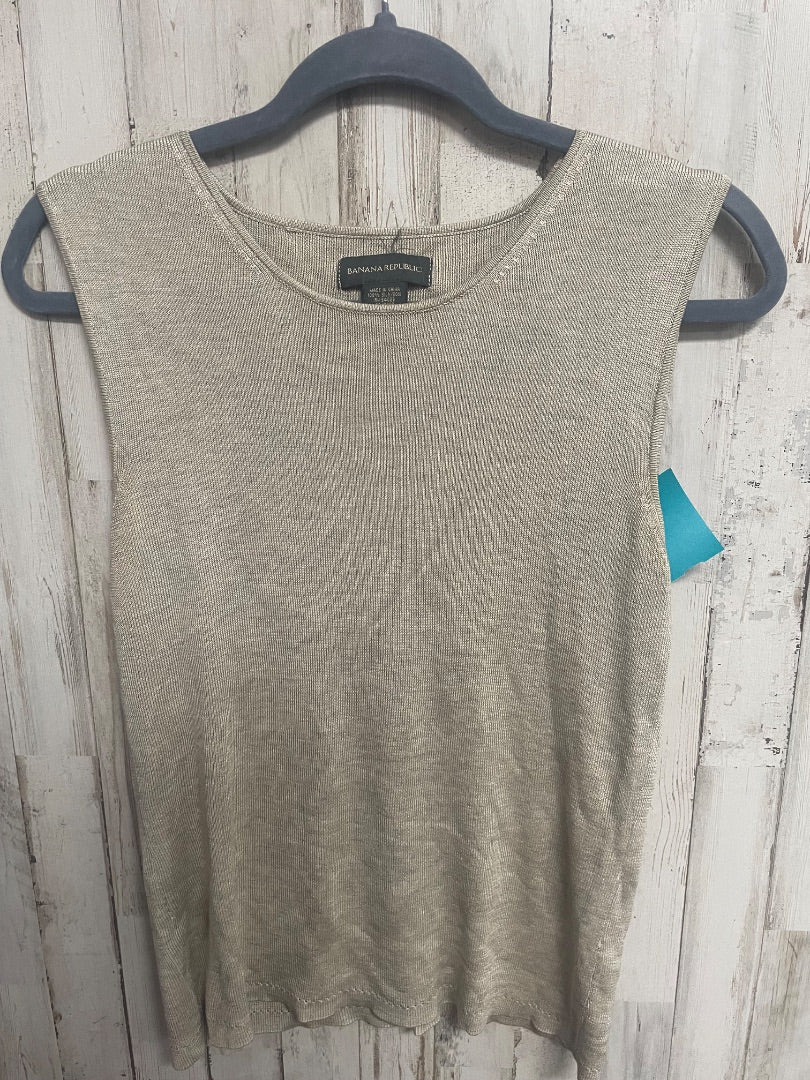 GOLD BANANA REPUBLIC RIBBED TANK, LADIES L