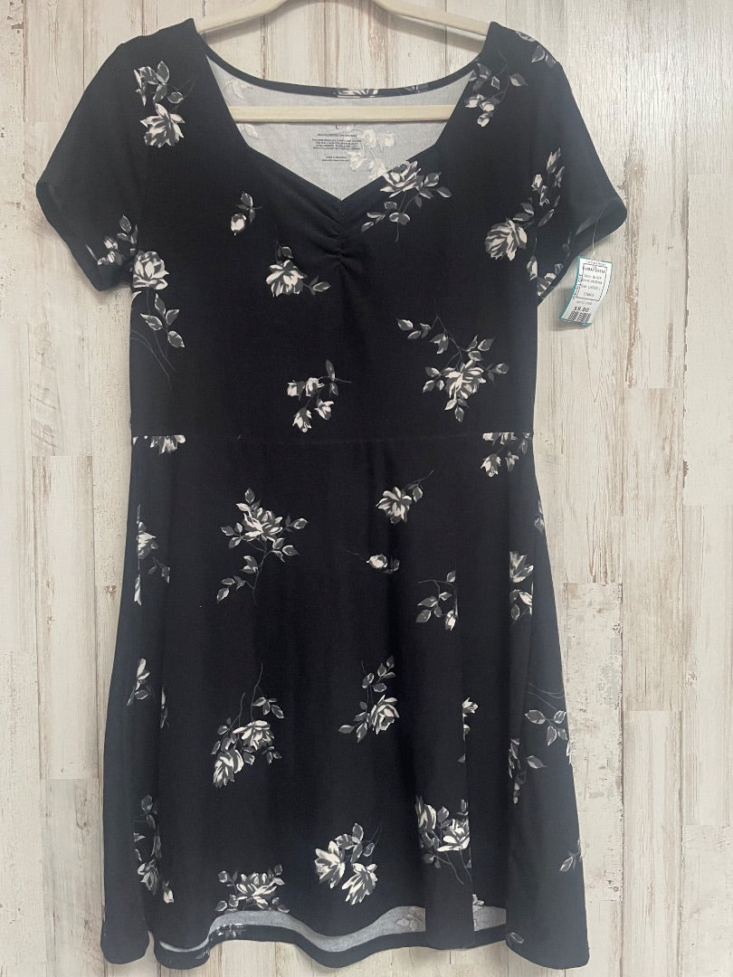 BLACK ARIZONA FLORAL DRESS, LADIES L
