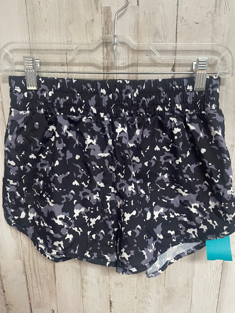 BLACK SHEIN PRINTED SHORTS, LADIES M