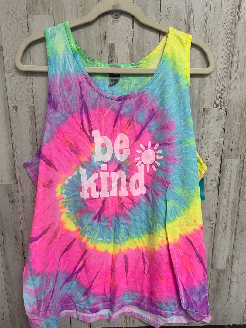PINK GILDAN BE KIND TANK, LADIES XL