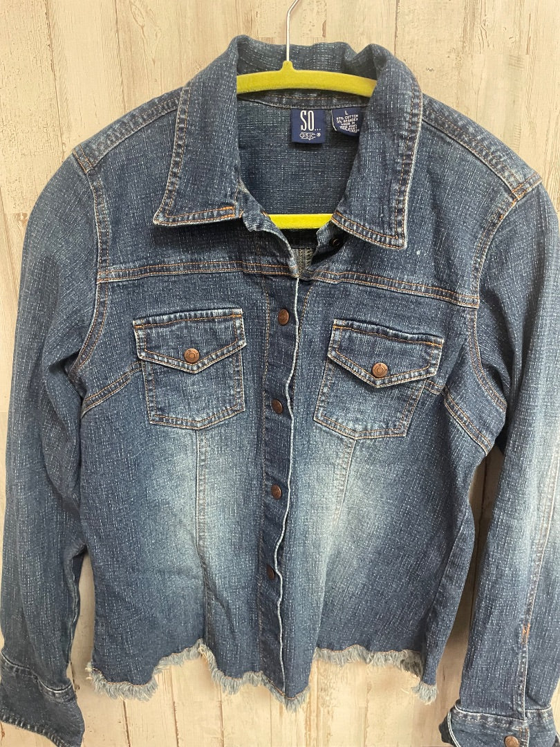 DENIM SO FRAY JACKET, LADIES L