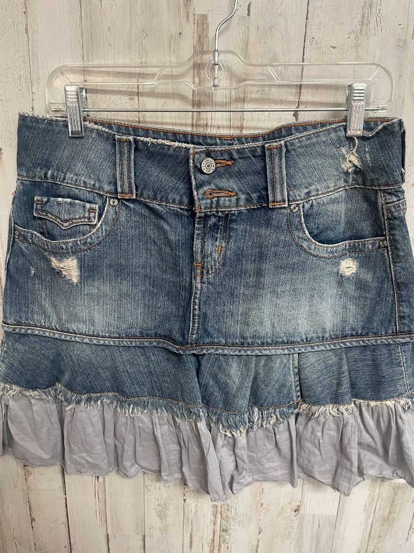 DENIM HINT JEANS SZ9 SKIRT, LADIES M/L