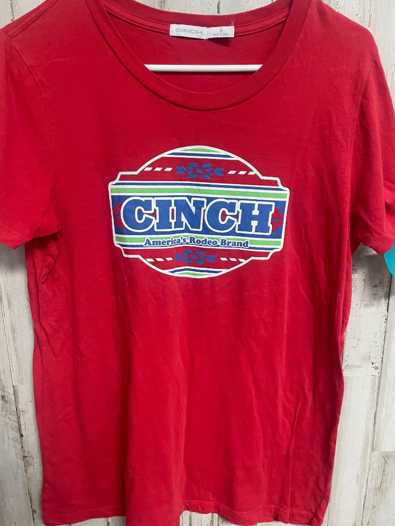 RED CINCH LOGO TEE, LADIES M