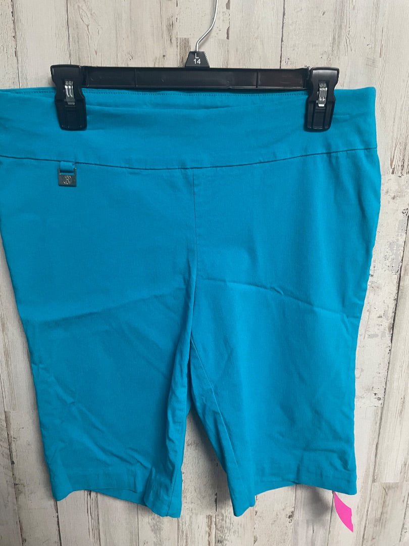 TEAL RAFAELLA SZ 12 KNEE SHORTS, LADIES L