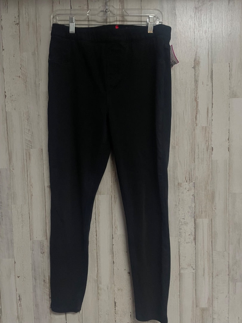 BLACK SPANX PULL ON JEGGINGS, LADIES L