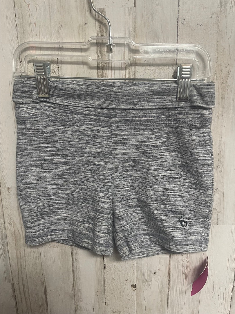 GREY JUSTICE HEATHER COTTON BIKE SHORTS, GIRL 7