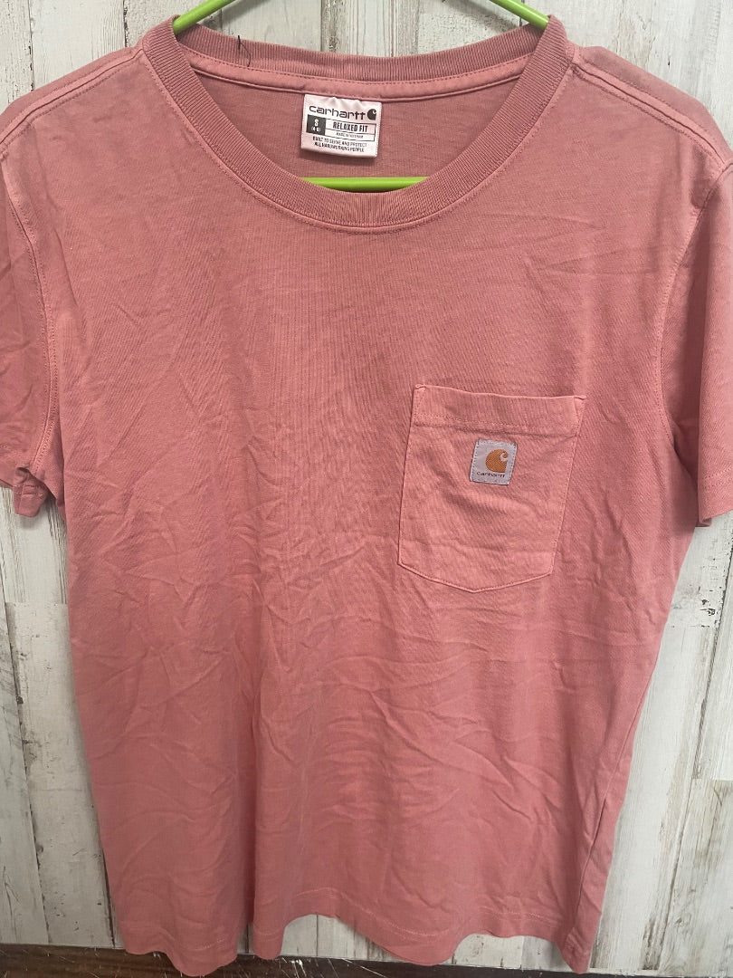 MAUVE CARHARTT RELAXED FIT POCKET TEE, LADIES S