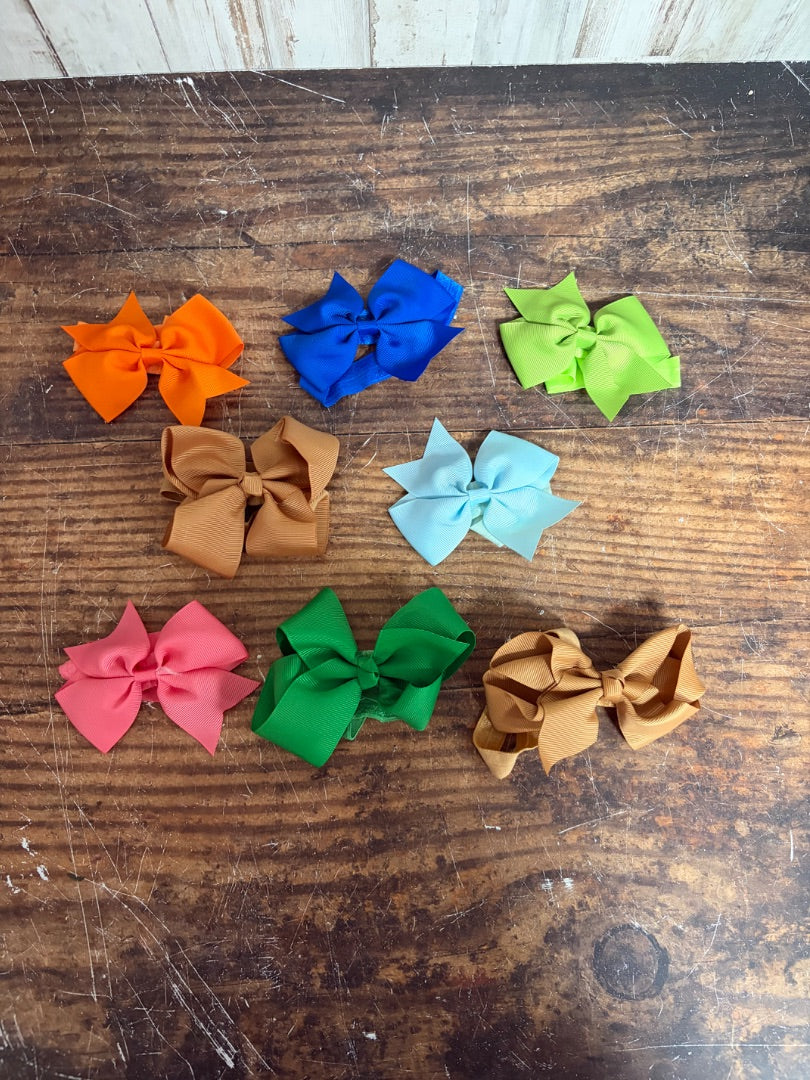 MULTI 8PC HEADBAND BOW SET