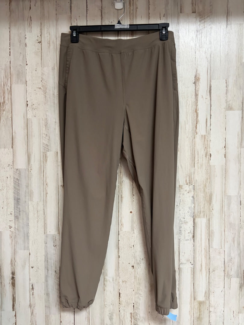 TAUPE LULULEMON SZ 12 DRY FIT JOGGERS, LADIES L